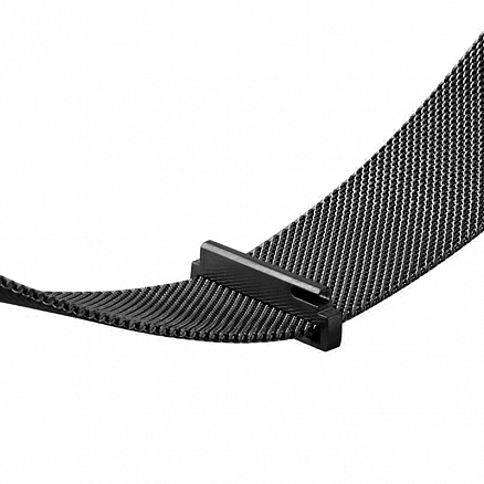 Сменный браслет для Amazfit Bip металлический миланское плетение черный