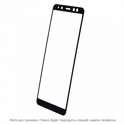 Защитное стекло для Xiaomi Redmi Note 5 (global), Redmi Note 5 Pro на весь экран противоударное ISA Glue черное (без упаковки)
