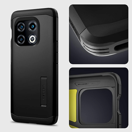 Чехол для OnePlus 10 Pro гибридный для экстремальной защиты Spigen Tough Armor черный
