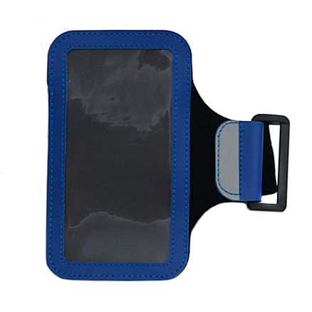 Чехол универсальный для телефона до 5.5 дюйма спортивный наручный GreenGo Classic синий