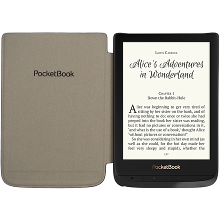 Чехол для PocketBook 616, Touch Lux 4 627, 632 Touch HD 3 оригинальный PocketBook Shell темно-серый