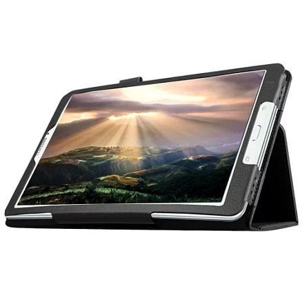Чехол для Samsung Galaxy Tab E 9.6 T560, T561 кожаный NOVA-01 черный