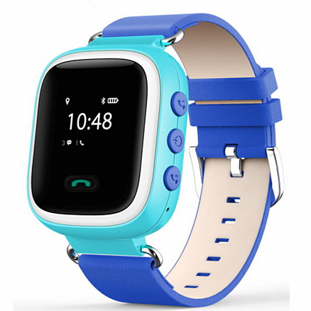 Детские умные часы с GPS трекером Smart Baby Watch Q60 голубые