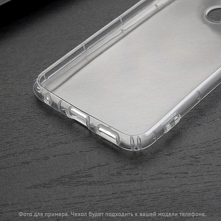 Чехол для Xiaomi Mi Note 3 гелевый с загибом на экран Costa Line прозрачный