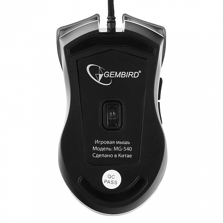 Мышь проводная USB оптическая Gembird MG-540 6 кнопок 3200 dpi игровая черная