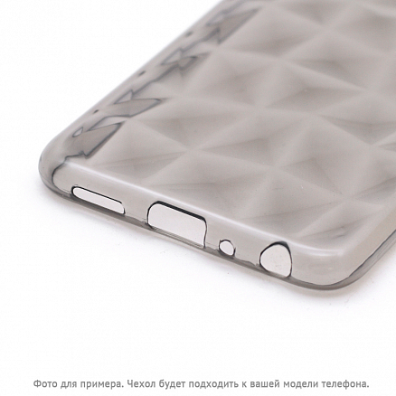 Чехол для Huawei P Smart гелевый GreenGo Geometric серый