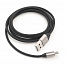 Кабель USB - MicroUSB для зарядки 1 м 2A плетеный Rock Space Metal M5 черный