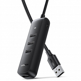 USB 3.0 HUB (разветвитель) на 4 порта Ugreen CM416 длина 25 см черный