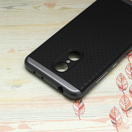 Чехол для Xiaomi Redmi 5 гибридный iPaky Bumblebee черно-серый