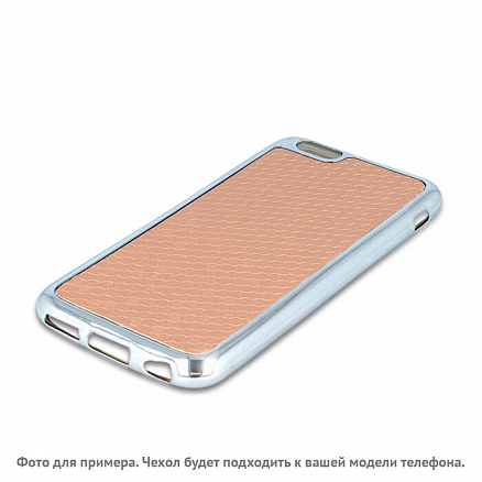 Чехол для Samsung Galaxy S7 гибридный Beeyo Prestige серебристо-розовый