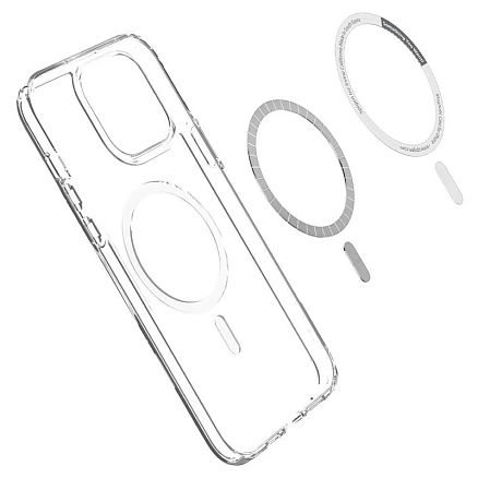 Чехол для iPhone 13 Pro гибридный Spigen Ultra Hybrid MagSafe прозрачно-белый