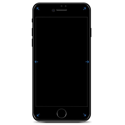 Защитное стекло для iPhone 7, 8, SE 2020, SE 2022 на весь экран противоударное Spigen Glass FC черное