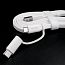 Кабель USB - MicroUSB, Type-C для зарядки длина 1,5 м 2А плоский оригинальный Huawei AP55 белый