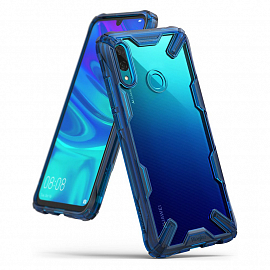 Чехол для Huawei P Smart 2019, Honor 10 Lite гибридный Ringke Fusion X синий
