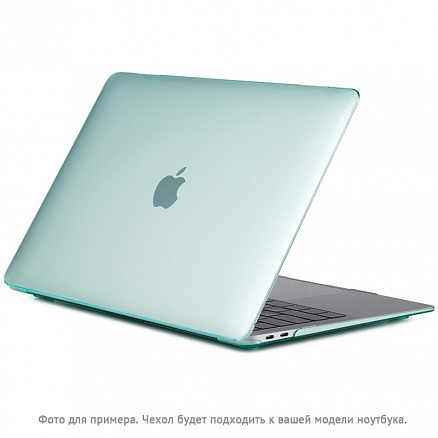 Чехол для Apple MacBook Pro 13 Touch Bar A1706, A1989, A2159, A2251, A2289, A2338, Pro 13 A1708 пластиковый глянцевый DDC Crystal Shell зеленый