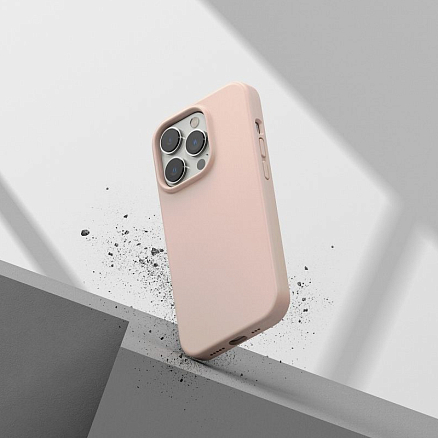 Чехол для iPhone 14 Pro Max гибридный Ringke Silicone розовый