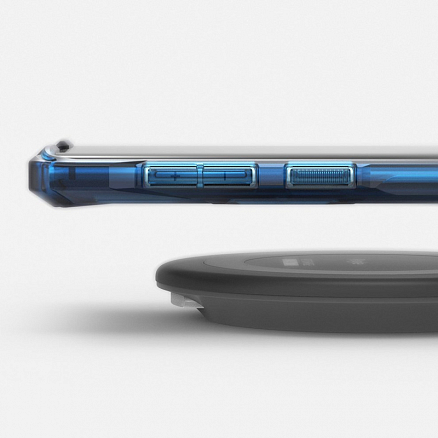 Чехол для Samsung Galaxy Note 10+ гибридный Ringke Fusion X синий