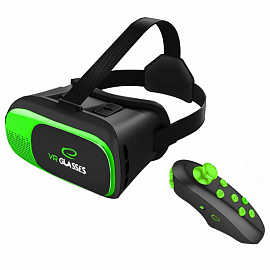 Очки виртуальной реальности с пультом Esperanza EGV300R 3D черно-зеленые