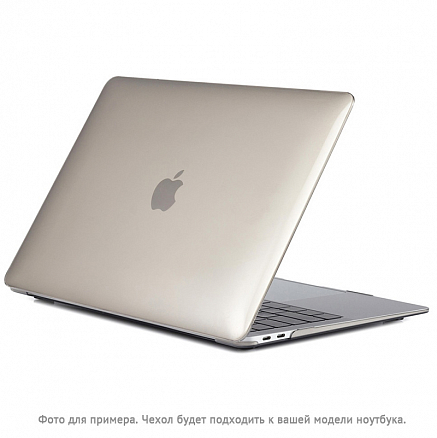 Чехол для Apple MacBook Pro 16 Touch Bar A2141 пластиковый глянцевый DDC Crystal Shell серый