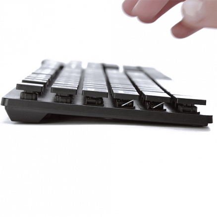 Клавиатура беспроводная Canyon CNS-HKBW2 мультимедийная ультратонкая черная