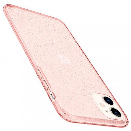 Чехол для iPhone 11 гелевый с блестками Spigen SGP Liquid Crystal Glitter прозрачный розовый