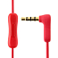 Наушники Remax RM-515 вакуумные с микрофоном красные