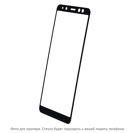 Защитное стекло для Huawei Y5 (2017) на весь экран противоударное черное