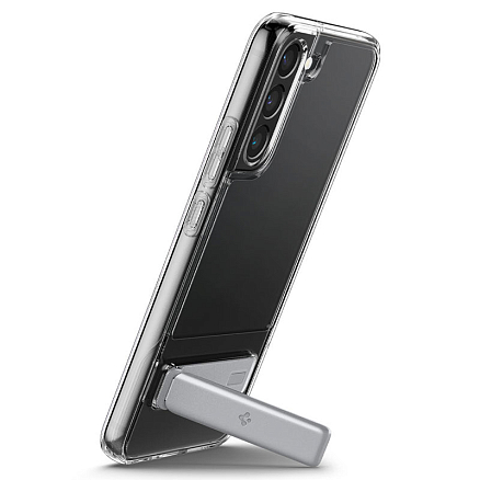 Чехол для Samsung Galaxy S22 гибридный с подставкой Spigen Slim Armor Essential S прозрачный