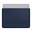 Чехол для Apple MacBook Pro 13 Touch Bar A1706, A1989, A2159, A2251, A2289, Pro 13 A1708 кожаный футляр WiWU Skin темно-синий