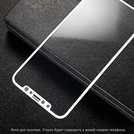 Защитное стекло для iPhone 7, 8 на весь экран противоударное Lito-3 3D белое