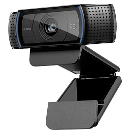 Веб-камера с высоким разрешением 1080p Logitech C920 черная