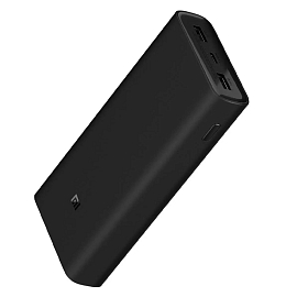 Внешний аккумулятор Xiaomi Mi Power Bank BHR5121GL 20000мАч (2xUSB, Type-C, ток 3A, быстрая зарядка QC, 50Вт) черный