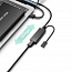 Кабель-удлинитель USB 3.0 (папа - мама) активный длина 5 м Ugreen US175 с питанием MicroUSB черный