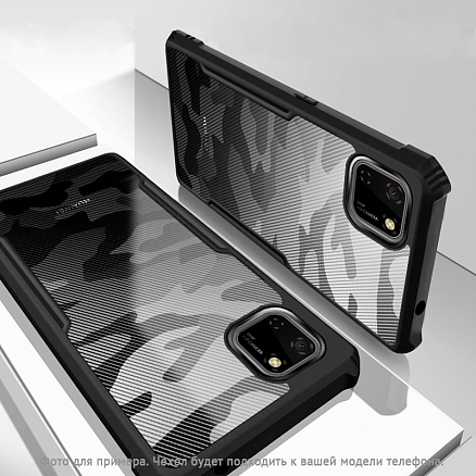 Чехол для Samsung Galaxy M21, M30s гибридный Rzants Beetle Camo черный
