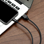 Кабель USB - Lightning для зарядки iPhone 1,2 м 2A плетеный Baseus Yiven черный