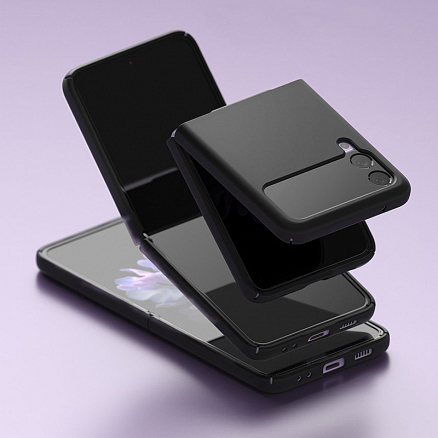 Чехол для Samsung Galaxy Z Flip 3 ультратонкий пластиковый Ringke Slim черный