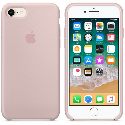 Чехол для iPhone 7, 8 силиконовый оригинальный Apple MQGQ2ZM светло-розовый