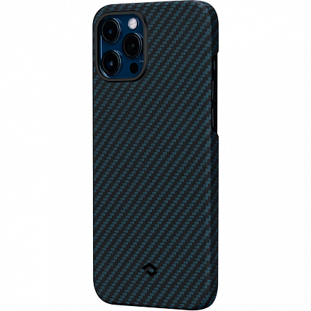 Чехол для iPhone 12 Pro Max кевларовый тонкий Pitaka MagEZ черно-синий