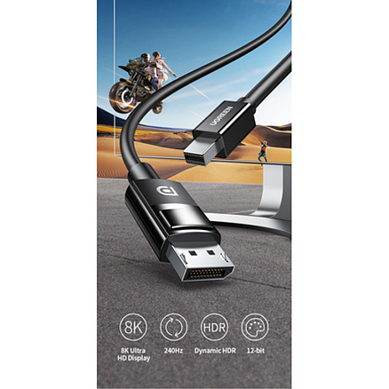 Кабель Mini DisplayPort - DisplayPort (папа- папа) длина 1,5 м Ugreen DP117 черный