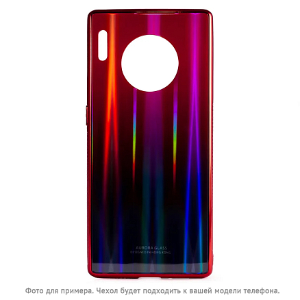 Чехол для Huawei P Smart Z пластиковый CASE Aurora красно-синий