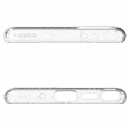 Чехол для Samsung Galaxy Note 20 гелевый с блестками Spigen Liquid Crystal Glitter прозрачный