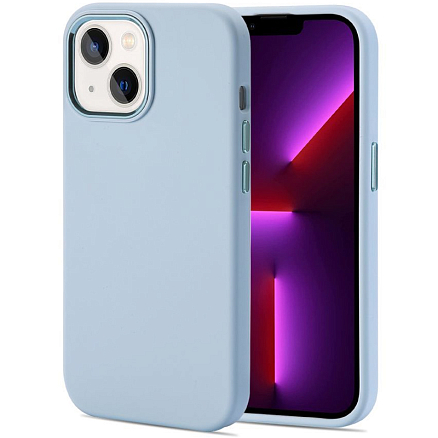 Чехол для iPhone 14 силиконовый Tech-Protect Liquid голубой