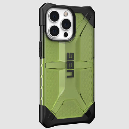 Чехол для iPhone 13 Pro гибридный для экстремальной защиты Urban Armor Gear UAG Plasma зеленый