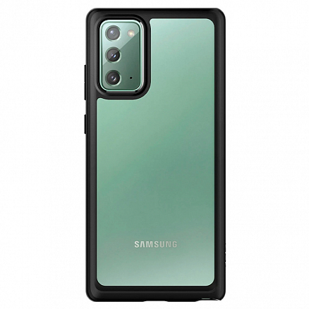 Чехол для Samsung Galaxy Note 20 гибридный Spigen SGP Ultra Hybrid прозрачно-черный матовый