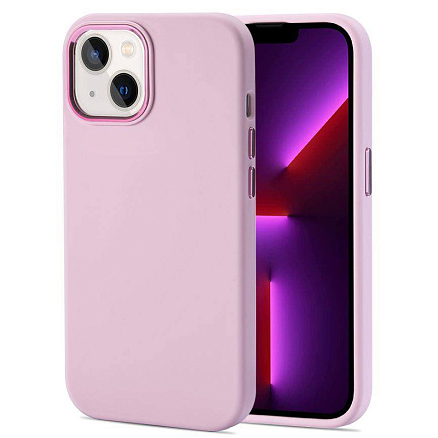 Чехол для iPhone 14 Plus силиконовый Tech-Protect Liquid розовый