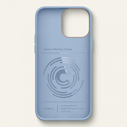 Чехол для iPhone 13 Pro Max гелевый Spigen Cyrill Palette Color Brick голубой