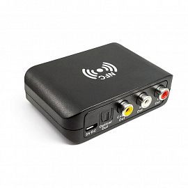 Bluetooth аудио адаптер (ресивер) SPDIF Toslink + Coaxial + 2RCA aptX Comfast CF-XU22 NFC V5.0 