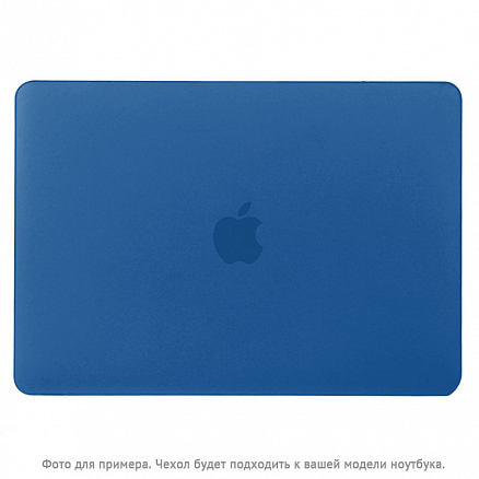 Чехол для Apple MacBook Air 13 (2018-2019) A1932, (2020) А2179 пластиковый матовый DDC Matte Shell синий