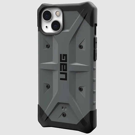 Чехол для iPhone 13 гибридный для экстремальной защиты Urban Armor Gear UAG Pathfinder серый