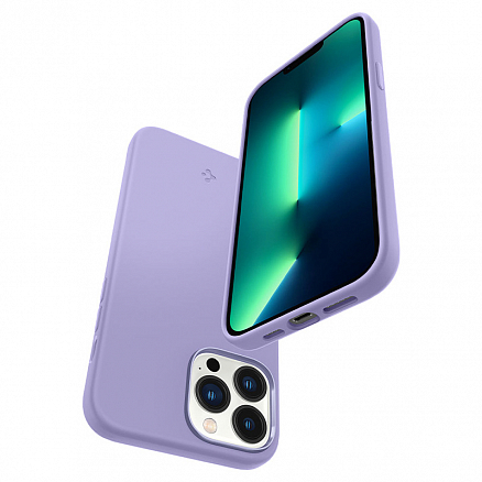 Чехол для iPhone 13 Pro Max силиконовый Spigen Silicone Fit фиолетовый
